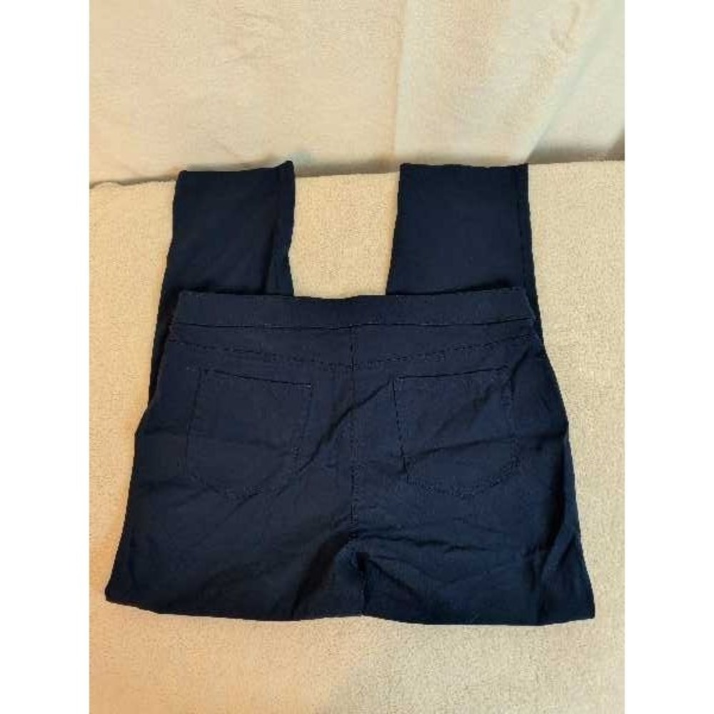 Chicos 2 Ankle Pants Navy Blue Stretchy Nylon Spandex Comfort Slim Fit C-4 - Picture 4 of 7